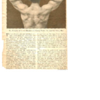 An Article about Francis Gerard, the Austrian Strong Man